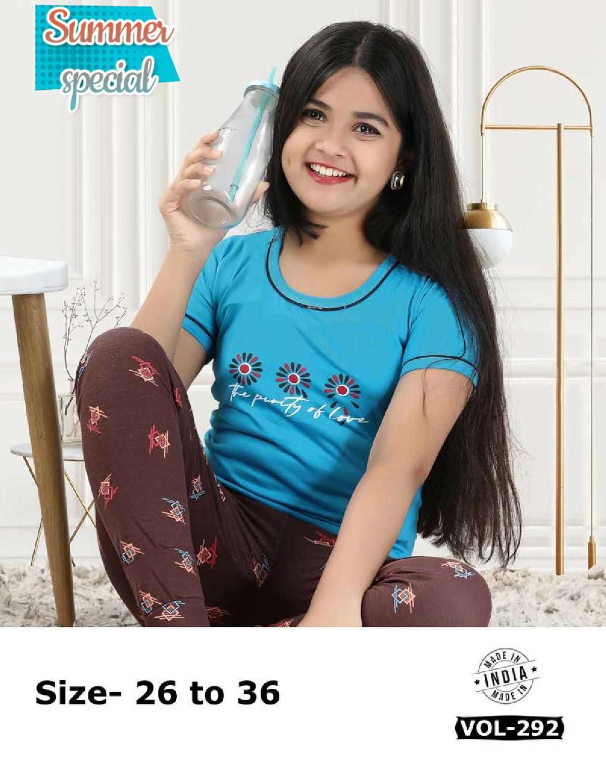 Summer Special Kids Vol D 292 Night Suits Girls Wear Catalog
